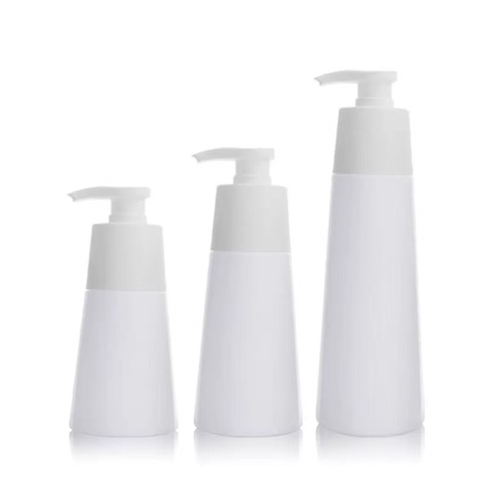 plastic shampoo bottles